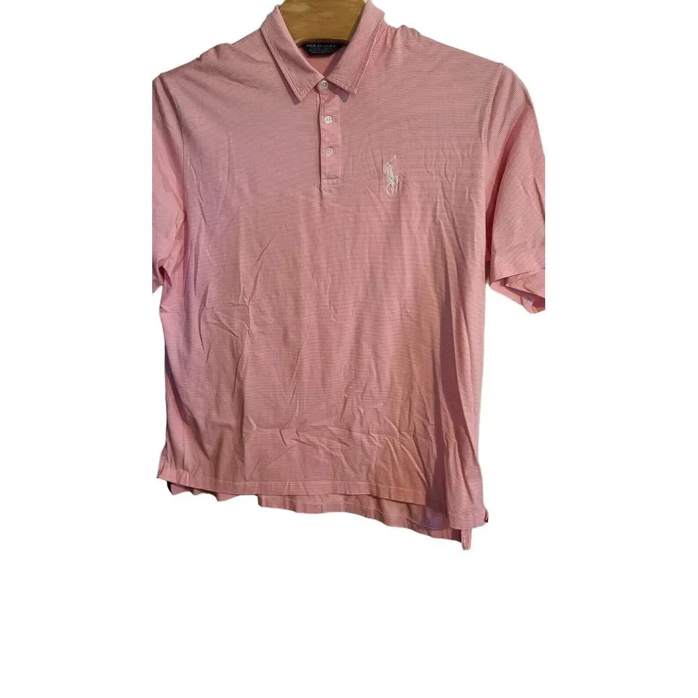 Polo By Ralph Lauren Men's Size 2XL Big Pony Logo Vintage Adult‎ Polo Shirt